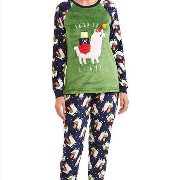 Woman's Christmas Llama PJs by Secret Treasures - Picture 1 of 5